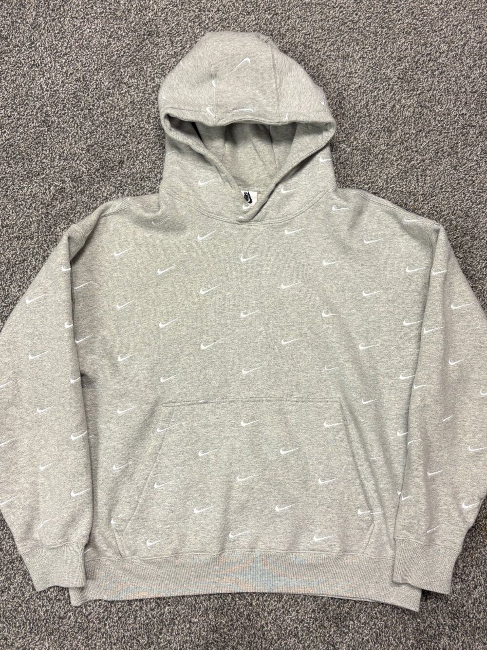 Nike NRG All Over Swoosh Logo Hoodie (CJ8907-050), Size XL